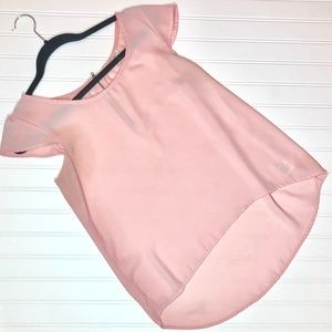 Pale pink chiffon top